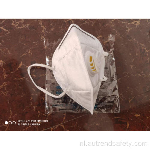 Snelle levering Opvouwbaar Pm 2.5 Faceshield Kn95 5-laags masker met klep